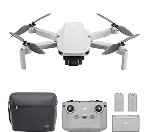 DJI Pack Mini 2 SE Vuela Más, dron con cámara ligero y plegable, vídeo 2.7K, modos inteligentes, transmisión de vídeo a 10 km, 31 min de vuelo, menos de 249 g, fácil de usar, baterías adicionales