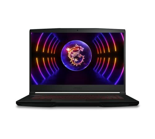 MSI Thin GF63 12VE-010XES - Ordenador portátil Gaming 15.6" FHD (1920x1080), 144Hz (i7-12650H, 16GB RAM, 512GB SSD, RTX 4050 6GB, Free Dos) Black - Teclado QWERTY español