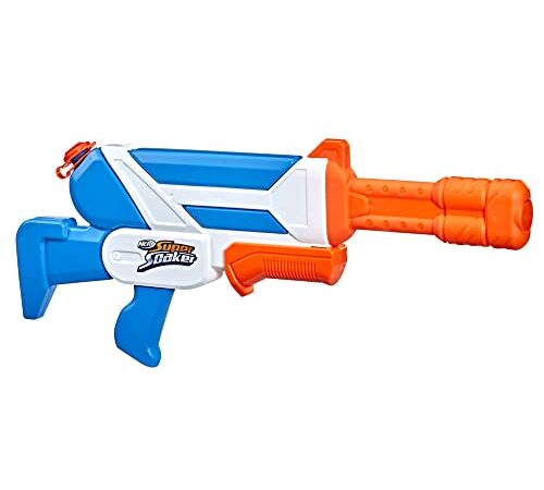 Nerf Super Soaker Twister Water Blaster, 2 Twisting Streams of Water, Pump to Fire, Outdoor Water-Blasting Fun, Multicolor (F3884)