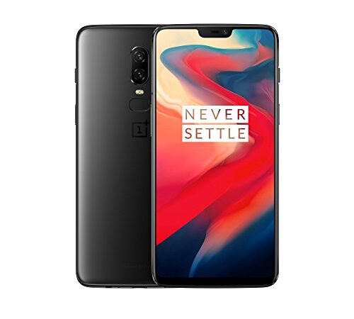 OnePlus 6 - Smartphone de 6.22" (full optic AMOLED, procesador Snapdragon 845, memoria de 8 GB RAM y 256 GB ROM), Color Negro