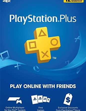 Sony Playstation Plus - Tarjeta de membresía PSN (12 meses)